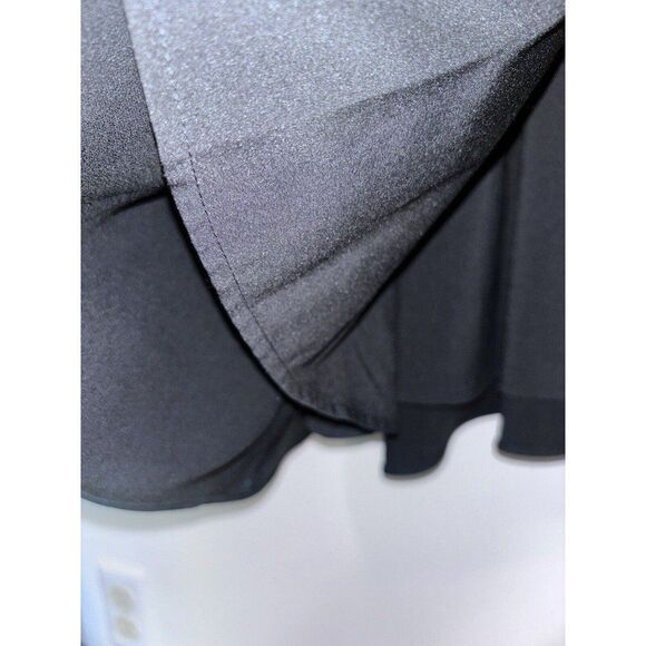 Rickie Freeman Teri Jon Black Beaded Fit And Flare Dress Size 6 - Picture 3 of 7